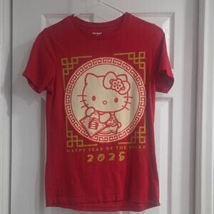Hello Kitty Red and Gold Kids T-Shirt